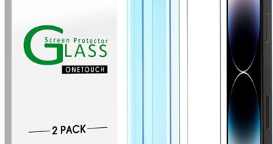 amFilm OneTouch Compatible w/ iPhone 14 Pro Max (6.7″) 2022 Tempered Glass Screen Protector,(2-Pack)